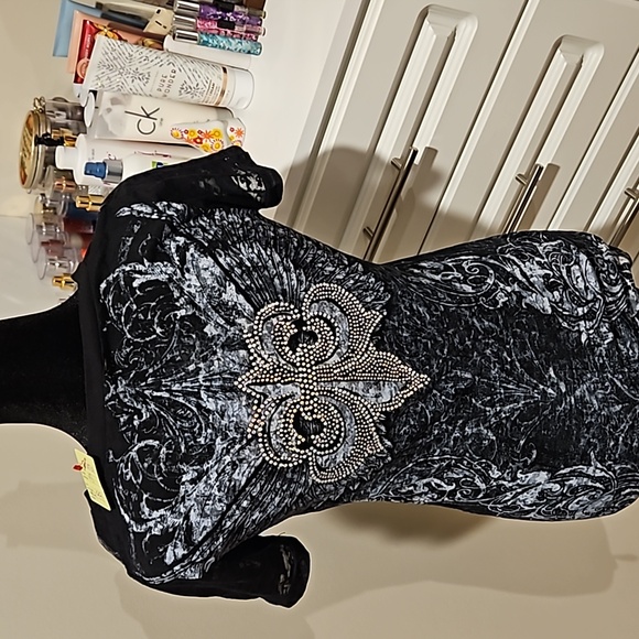 Zona Libre black studed top - Picture 5 of 7